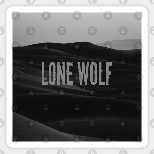 Lone wolf Magnet by TheBlackSheep